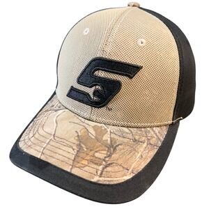Snap-on Tools Hat Black Tan Camo Mesh Adjustable S Wrench Logo Baseball Cap